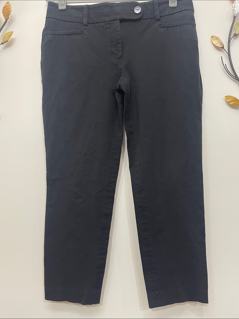🍂 Talbots Black Slim Straight Chinos